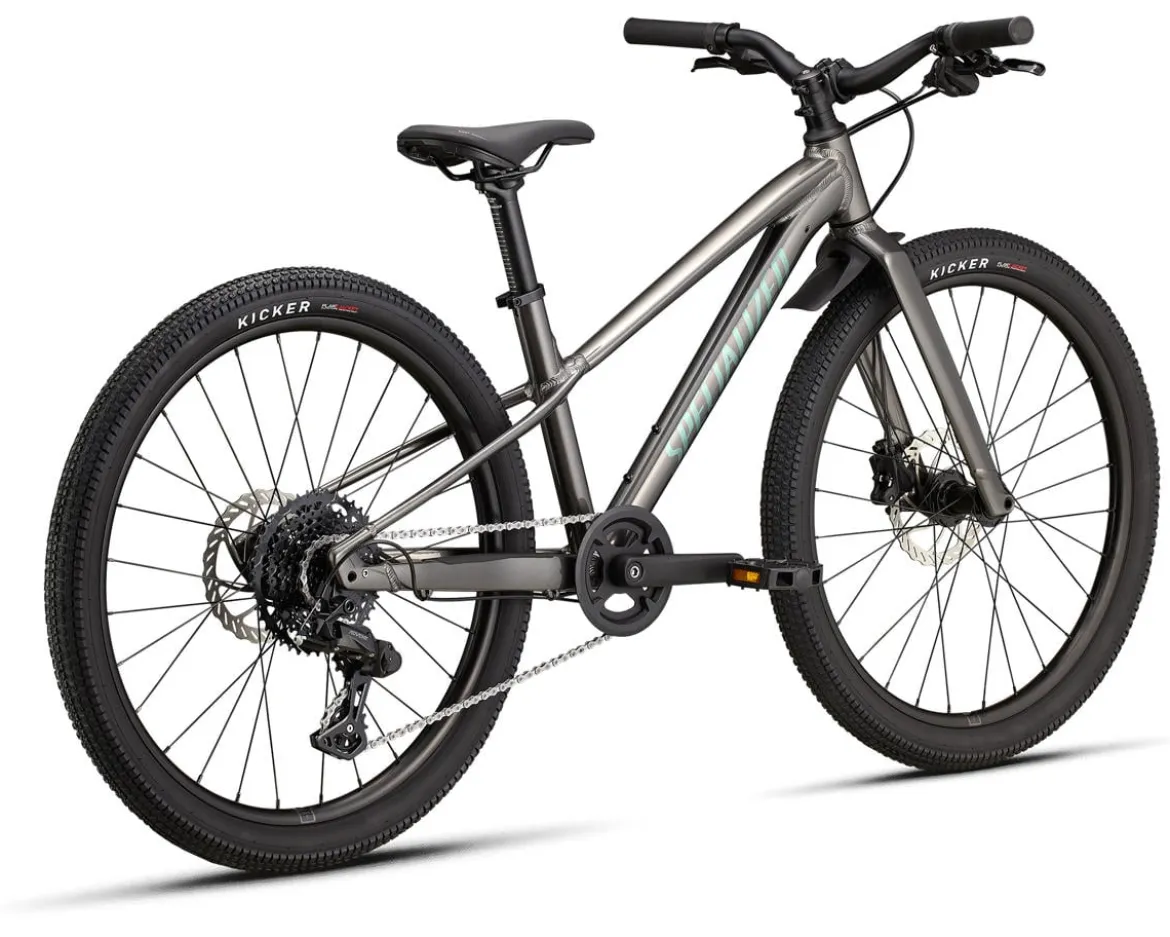 Specialized Riprock 24" Kids Mountain Bike (Gloss Smoke/Fjord Metallic) (24")