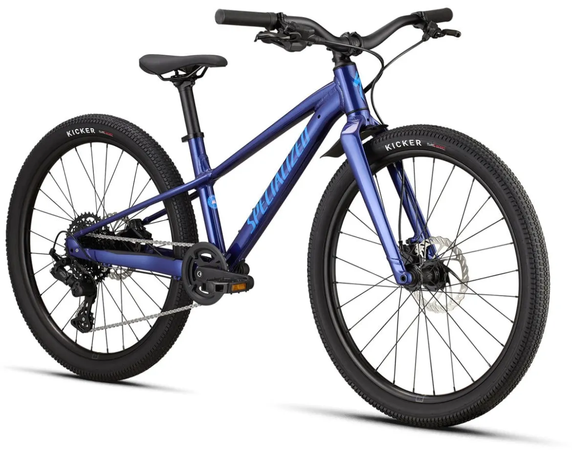 Specialized Riprock 24" Kids Mountain Bike (Majesty Blue Metallic/Sky Blue) (24")