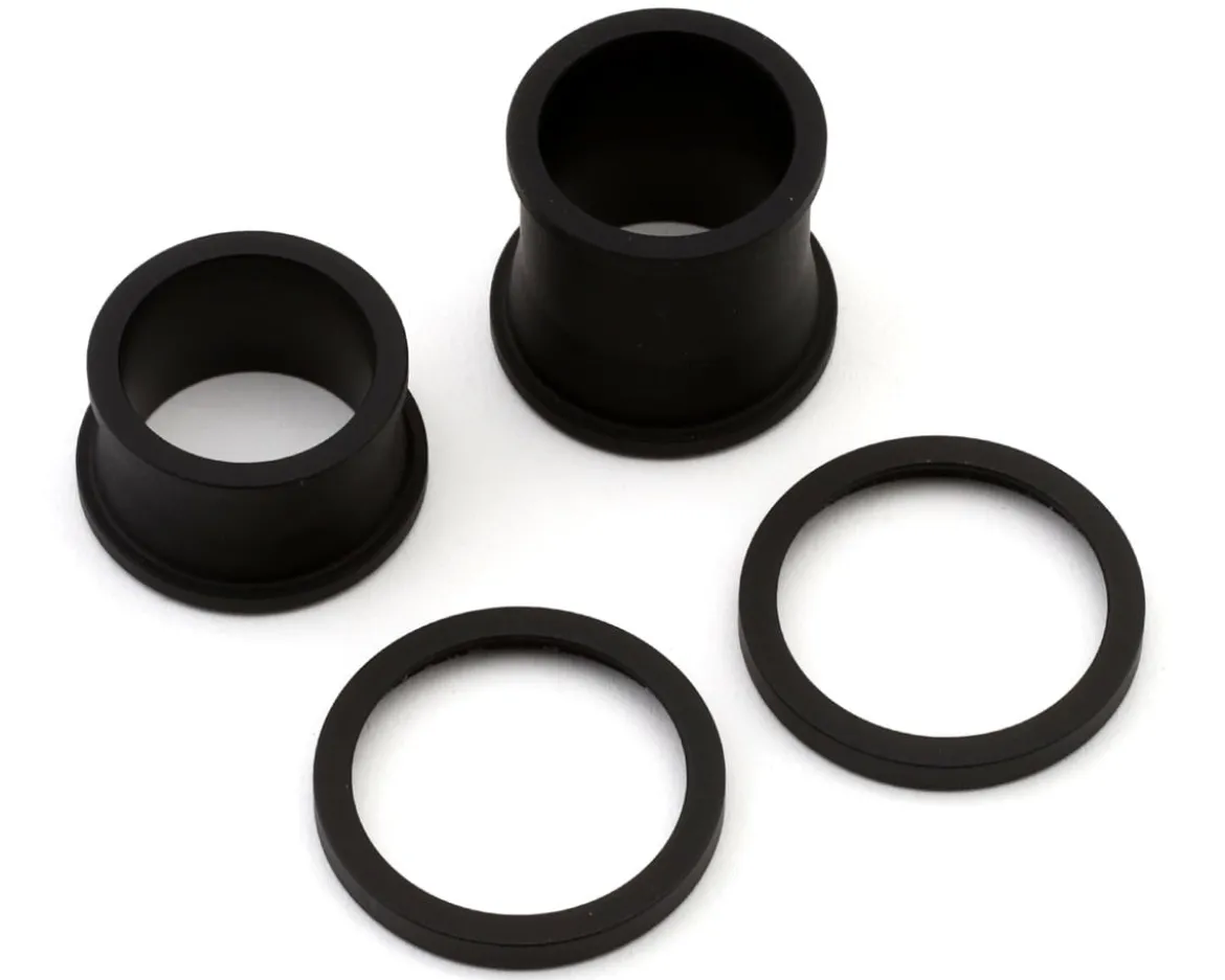 Specialized 2021+ Roval Low Flange Mountain Front Hub 19mm End Cap Set (Black) (15x110mm Thru Axle)