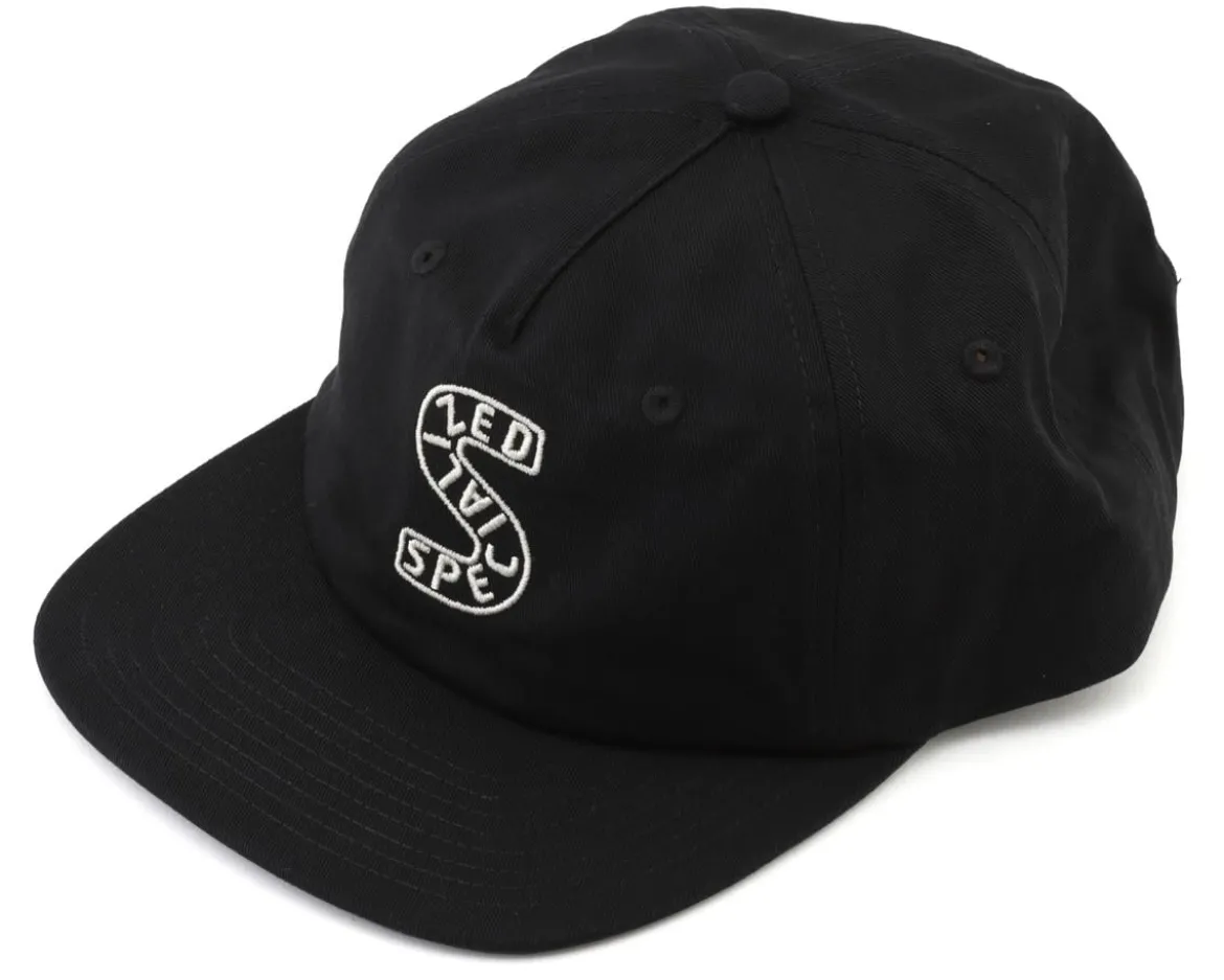 Specialized S-Graphic 5 Panel Pinch Front Hat (Black) (Universal Adult)