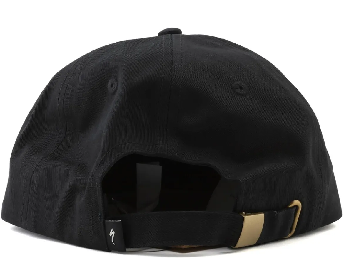 Specialized S-Graphic 5 Panel Pinch Front Hat (Black) (Universal Adult)
