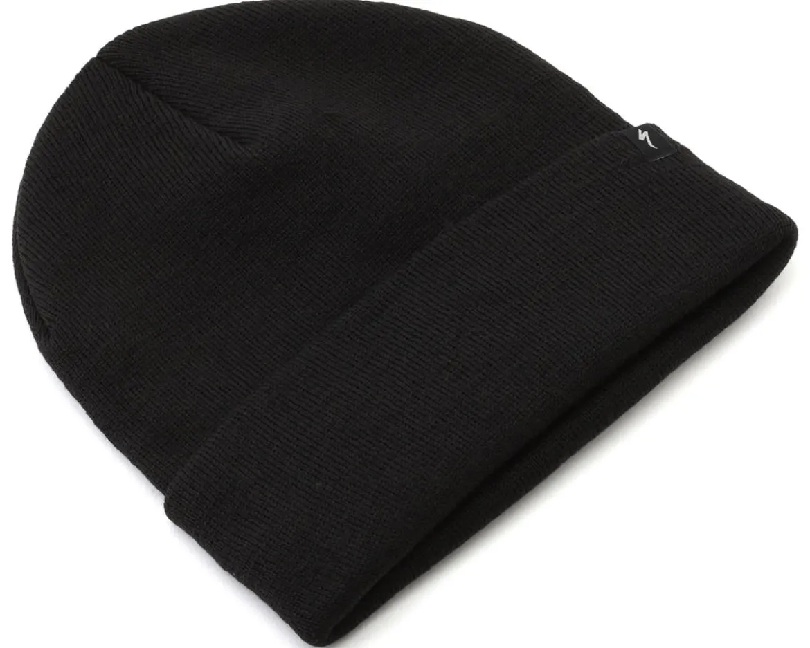 Specialized S-Logo Rib Knit Beanie (Black) (Universal Adult)