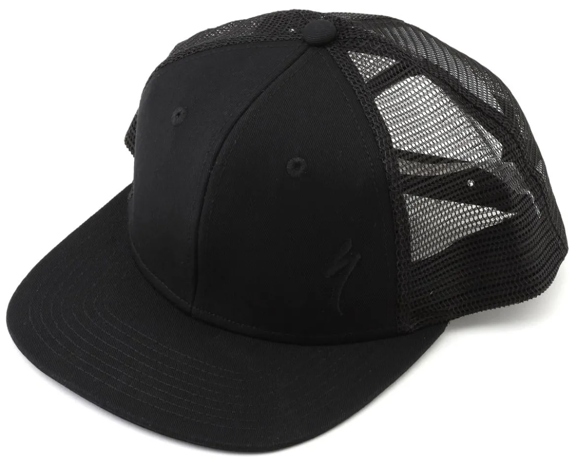 Specialized S-Logo Trucker Hat (Black) (Universal Adult)