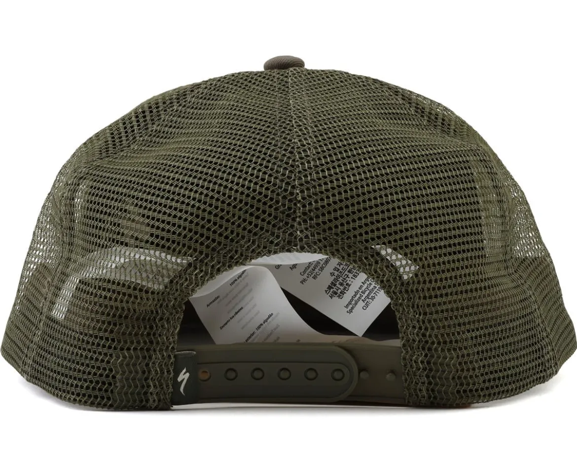 Specialized S-Logo Trucker Hat (Oak Green/Birch White) (Universal Adult)
