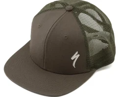 Specialized S-Logo Trucker Hat (Oak Green/Birch White) (Universal Adult)