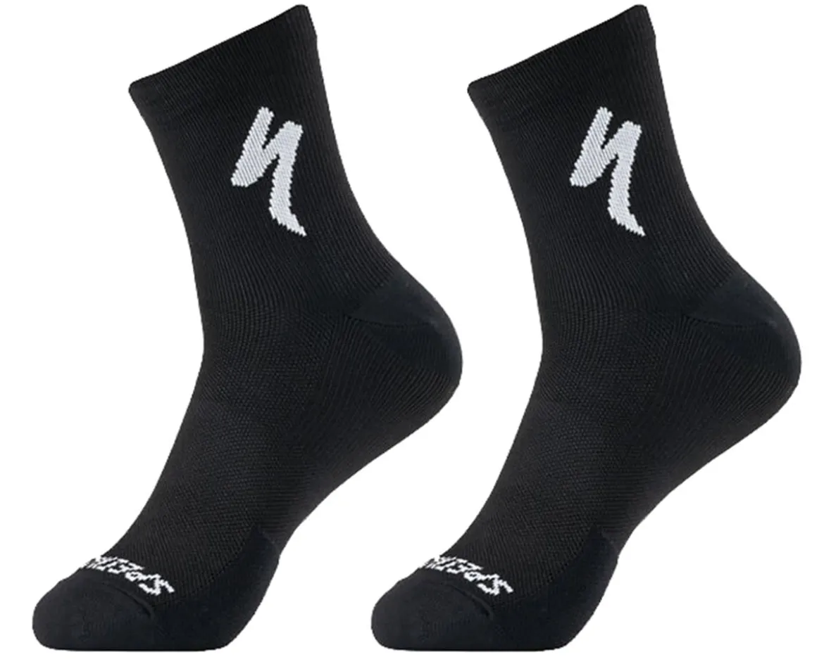 Specialized Soft Air Road Mid Socks (Black/White) (S)