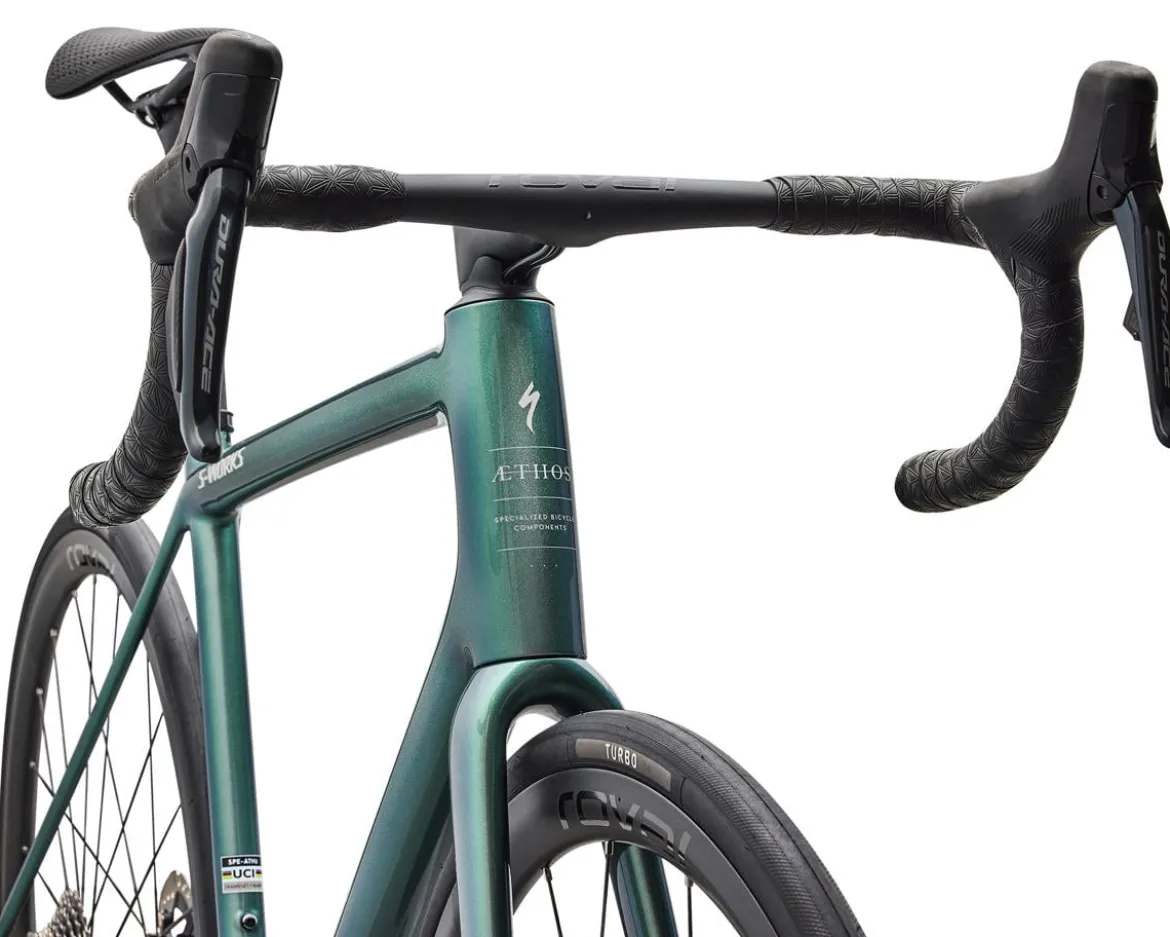 Specialized S-Works Aethos 2 Road Bike (Premium Fjord/Dolomite Metallic) (54cm) (Shimano Dura-Ace Di2)