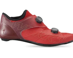 Specialized S-Works Ares Road Shoes (Flo Red/Maroon) (38.5)