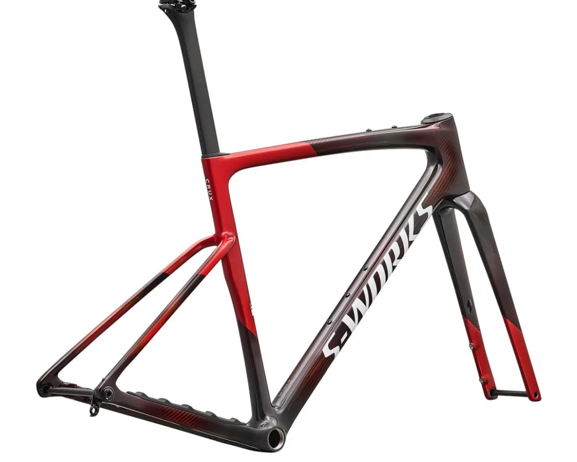 Specialized S-Works Crux 5 Frameset (Cayenne/Red Tint/White Metallic) (49cm)