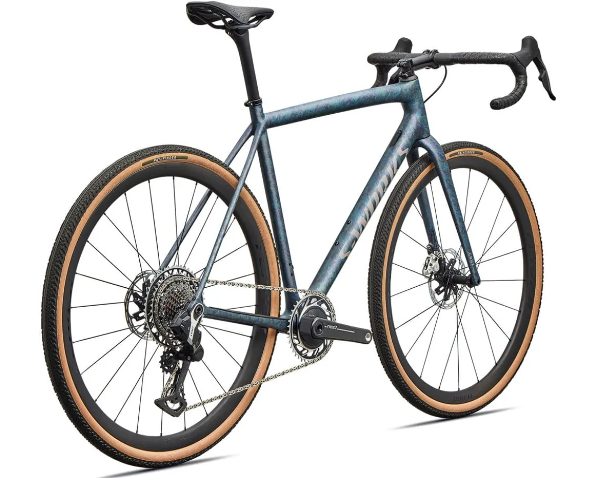 Specialized S-Works Crux Gravel Bike (Grey Blue Fjord/Metallic Desert Metallic) (49cm) (SRAM RED XPLR E1 AXS)
