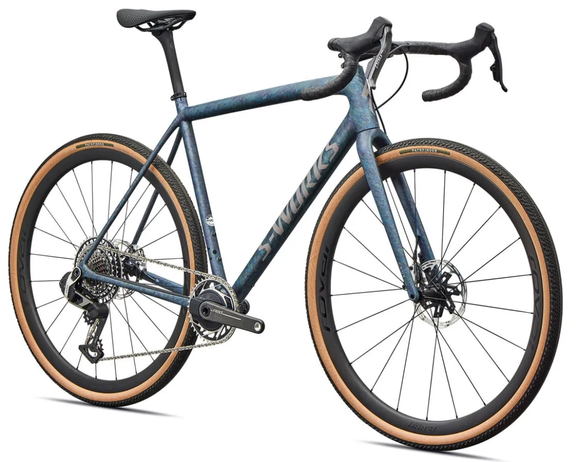 Specialized S-Works Crux Gravel Bike (Grey Blue Fjord/Metallic Desert Metallic) (49cm) (SRAM RED XPLR E1 AXS)