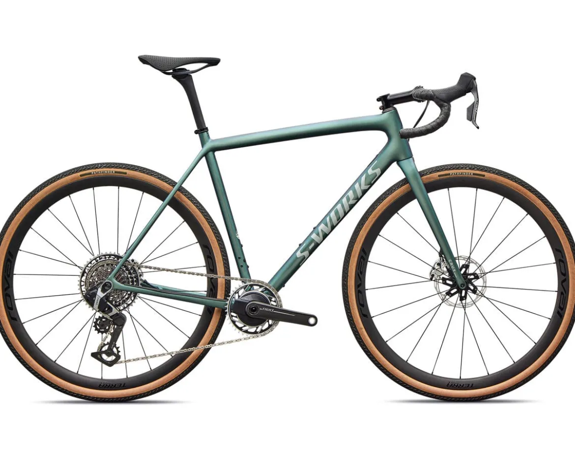 Specialized S-Works Crux Gravel Bike (Premium Fjord/Dolomite Metallic) (54cm) (SRAM RED XPLR E1 AXS)