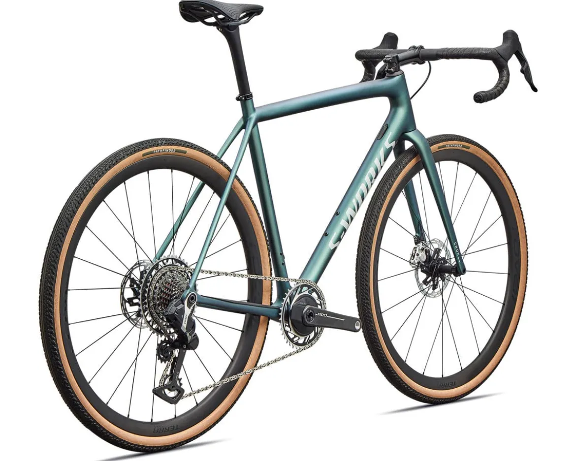 Specialized S-Works Crux Gravel Bike (Premium Fjord/Dolomite Metallic) (54cm) (SRAM RED XPLR E1 AXS)