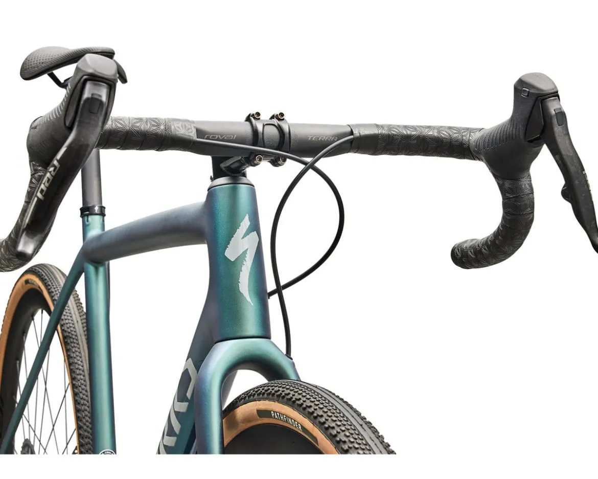 Specialized S-Works Crux Gravel Bike (Premium Fjord/Dolomite Metallic) (54cm) (SRAM RED XPLR E1 AXS)