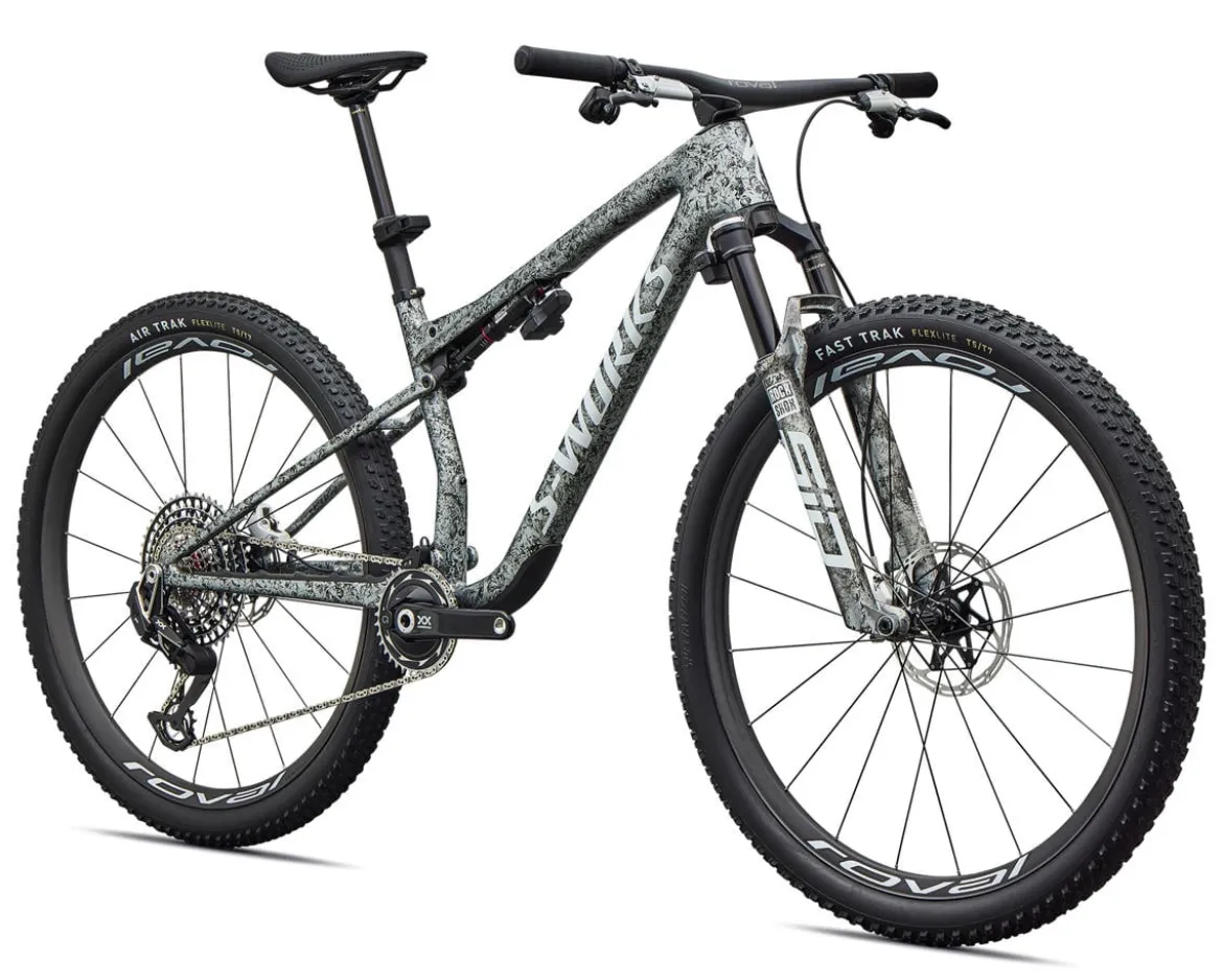 Specialized S-Works Epic 9 (Metallic Obsidian/Multi Color Dry Impasto/White) (S)