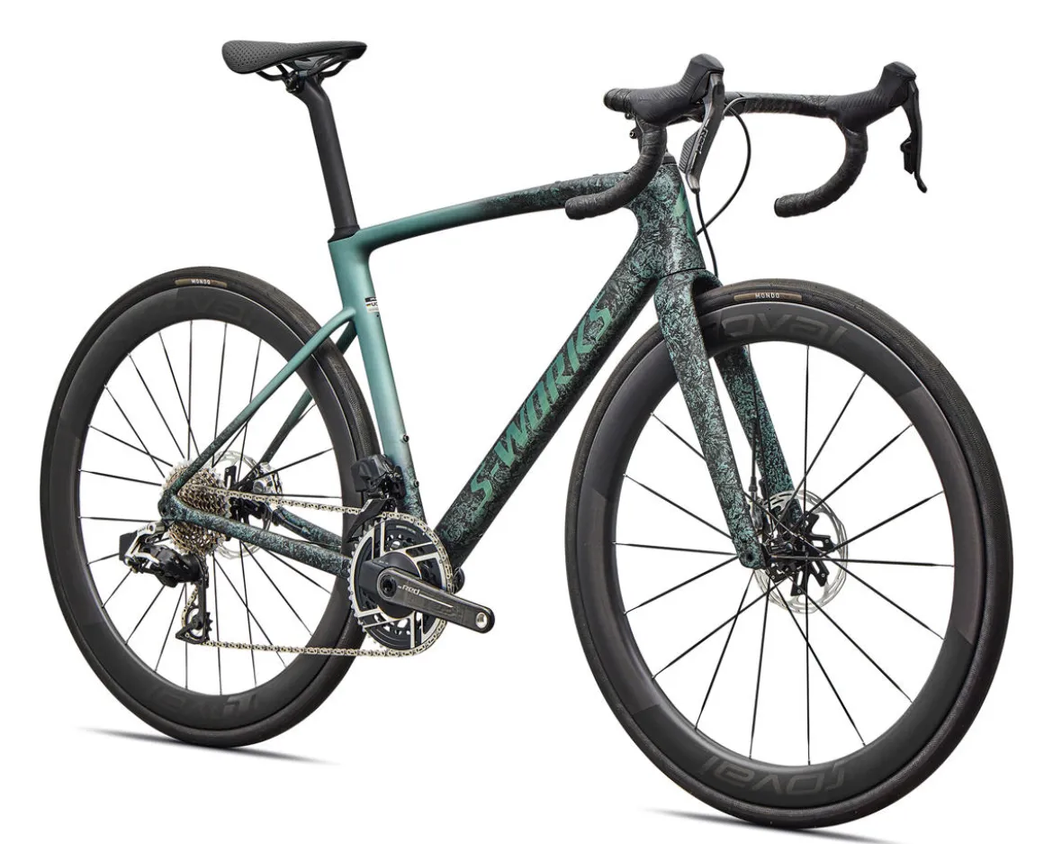 Specialized S-Works Roubaix SL8 (Carbon/Fjord Metallic Dust Dry Impasto Fade) (56cm) (SRAM Red AXS)