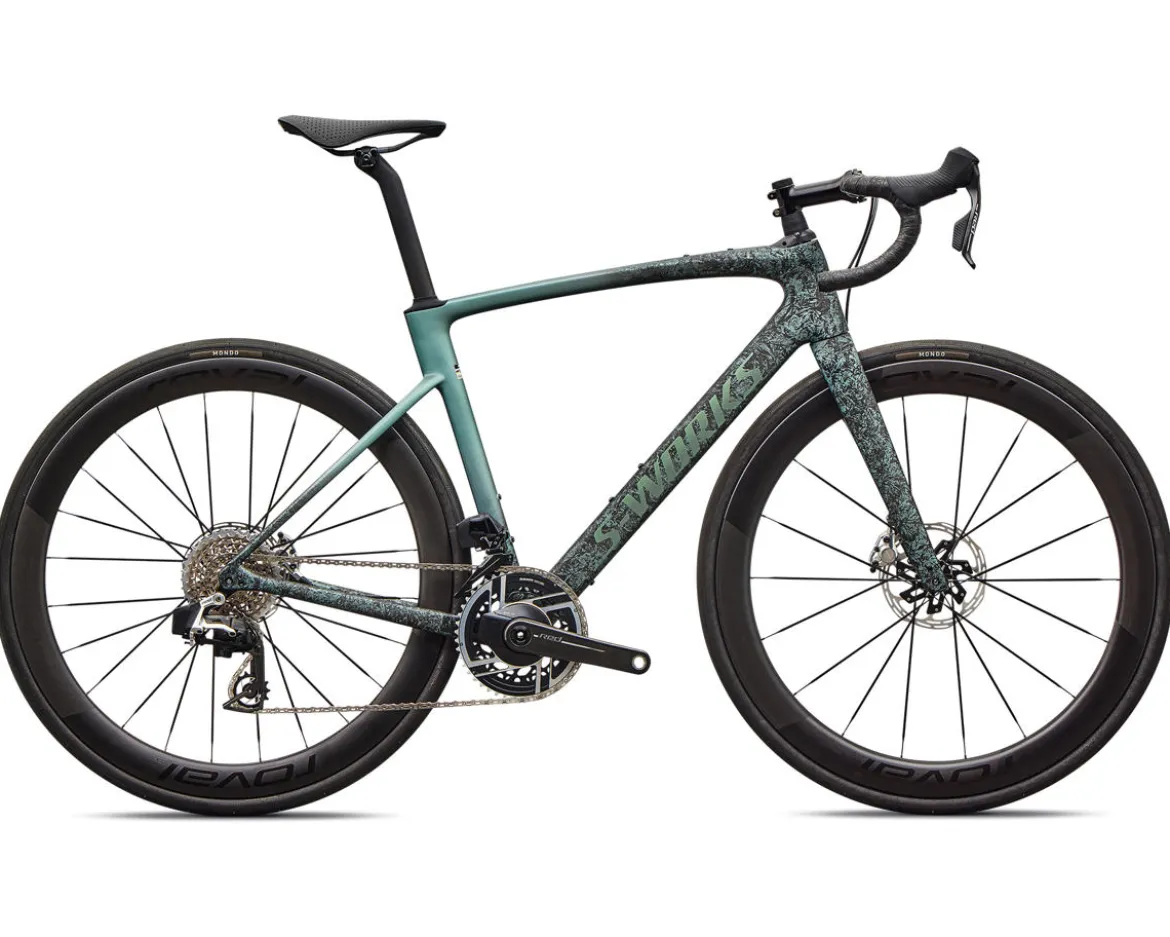 Specialized S-Works Roubaix SL8 (Carbon/Fjord Metallic Dust Dry Impasto Fade) (56cm) (SRAM Red AXS)
