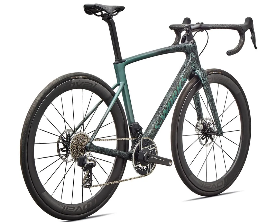 Specialized S-Works Roubaix SL8 (Carbon/Fjord Metallic Dust Dry Impasto Fade) (56cm) (SRAM Red AXS)