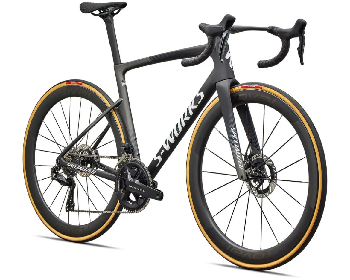 Specialized S-Works Tarmac SL9 (Gloss Carbon/Gloss White) (54cm) (FACT 12r Carbon) (Shimano Dura-Ace Di2)
