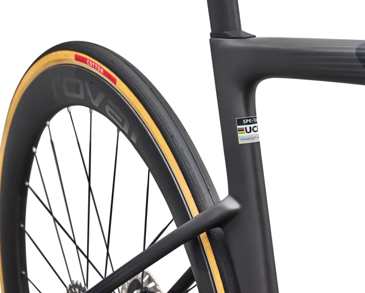 Specialized S-Works Tarmac SL9 (Gloss Carbon/Gloss White) (54cm) (FACT 12r Carbon) (Shimano Dura-Ace Di2)