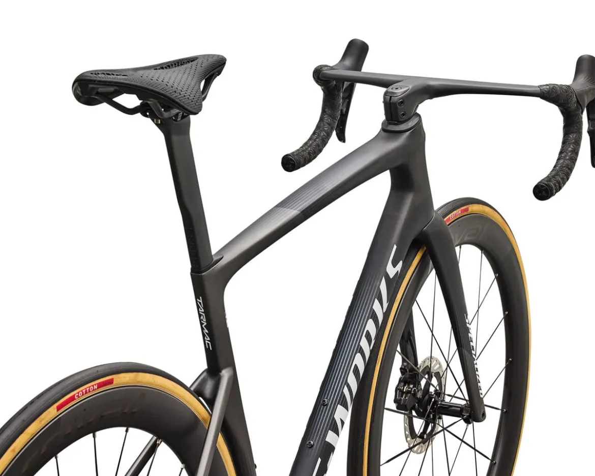 Specialized S-Works Tarmac SL9 (Gloss Carbon/Gloss White) (54cm) (FACT 12r Carbon) (Shimano Dura-Ace Di2)