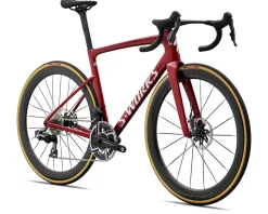 Specialized S-Works Tarmac SL9 (Gloss Ruby/White Silver Metallic) (54cm) (FACT 12r Carbon) (SRAM RED AXS)
