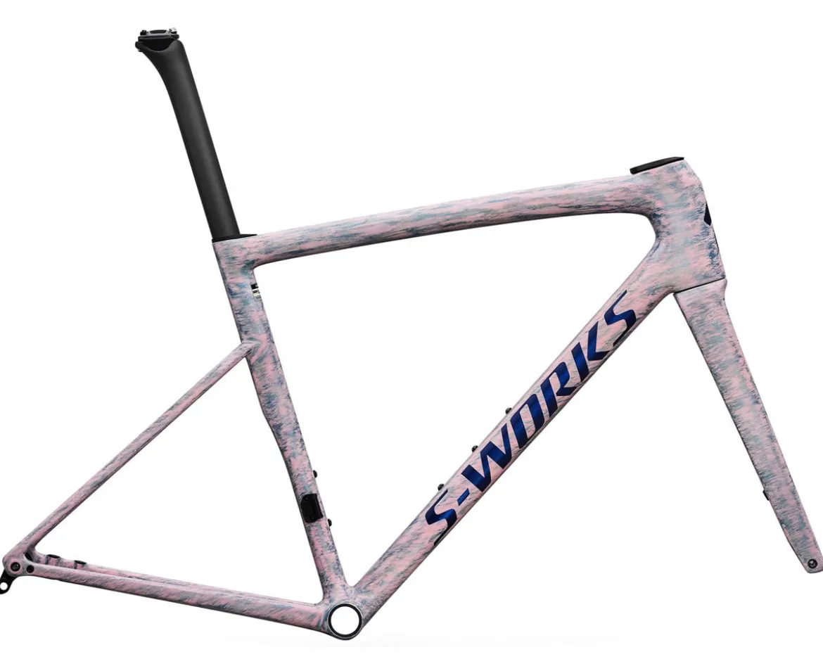 Specialized S-Works Tarmac SL8 Frameset (Gloss Dolomite Metallic/Blue Majesty) (58cm)