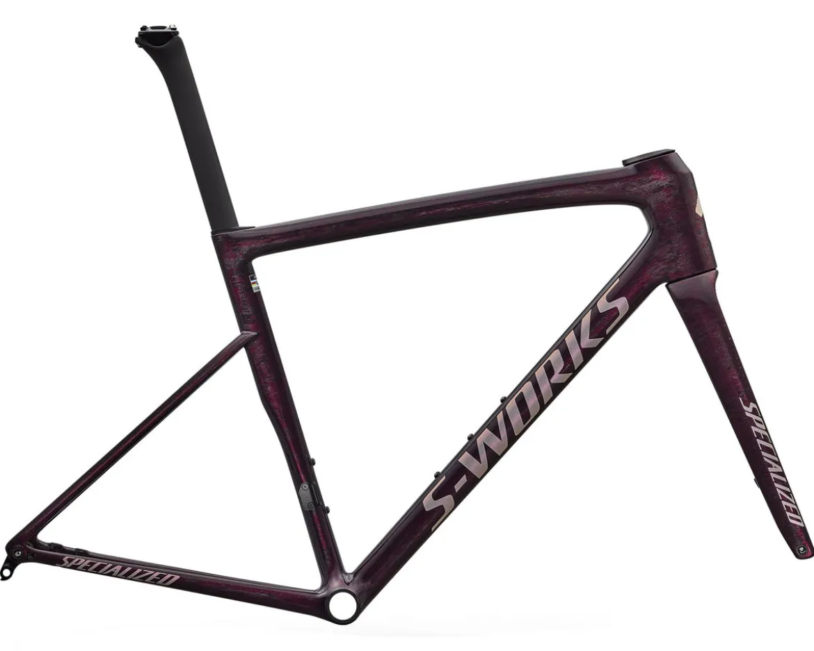 Specialized S-Works Tarmac SL8 Frameset (Gloss Carbon/Bordeax/Nebula Metallic) (56cm)