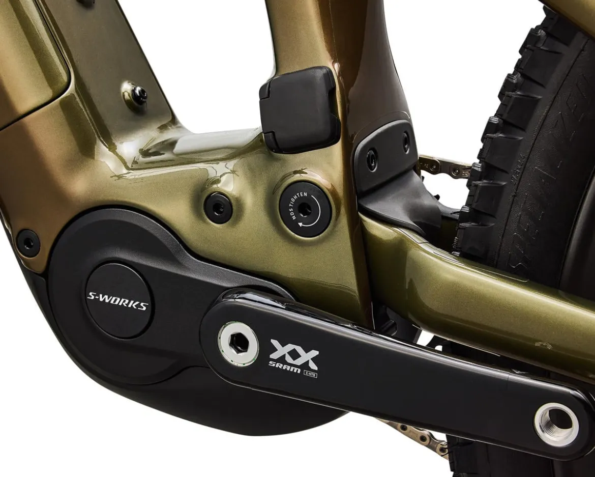 Specialized S-Works Turbo Levo 4 Carbon E-Bike (Laurel Green/Burnt Gold/Chrome) (S2)