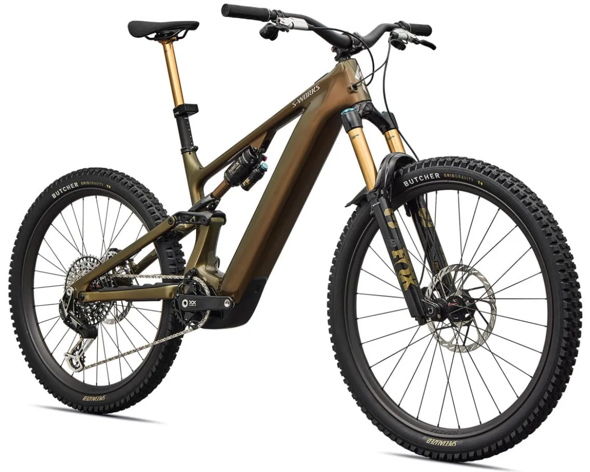 Specialized S-Works Turbo Levo 4 Carbon E-Bike (Laurel Green/Burnt Gold/Chrome) (S2)