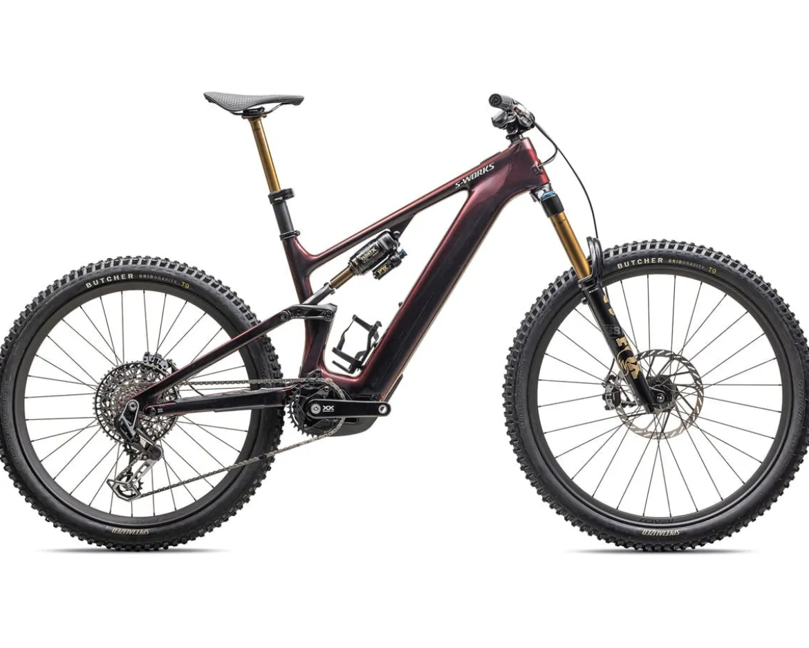 Specialized S-Works Turbo Levo 4 Carbon E-Bike (Red Pearl/Black/White Silver) (S2)