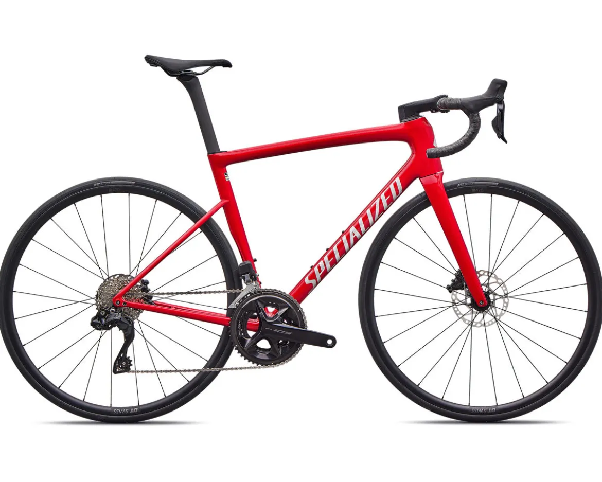 Specialized Tarmac SL8 Comp (Gloss Red Tint Over Silver Dust) (58cm) (Shimano 105 Di2)