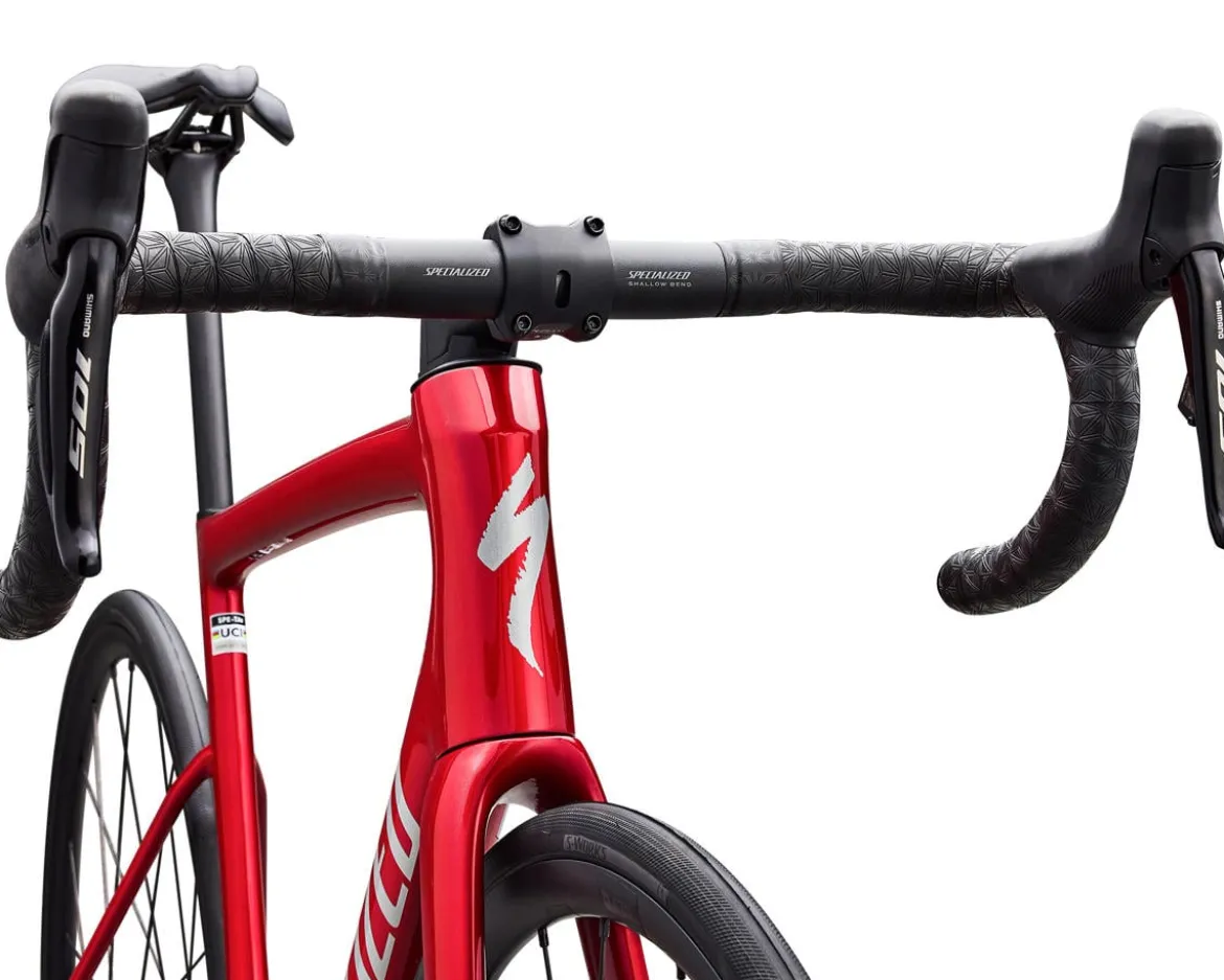 Specialized Tarmac SL8 Comp (Gloss Red Tint Over Silver Dust) (58cm) (Shimano 105 Di2)