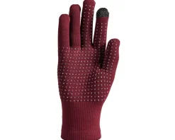 Specialized Thermal Knit Long Finger Gloves (Maroon) (L)