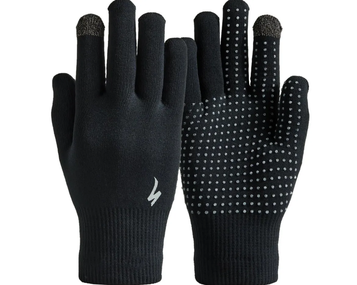 Specialized Thermal Knit Long Finger Gloves (Black) (L)