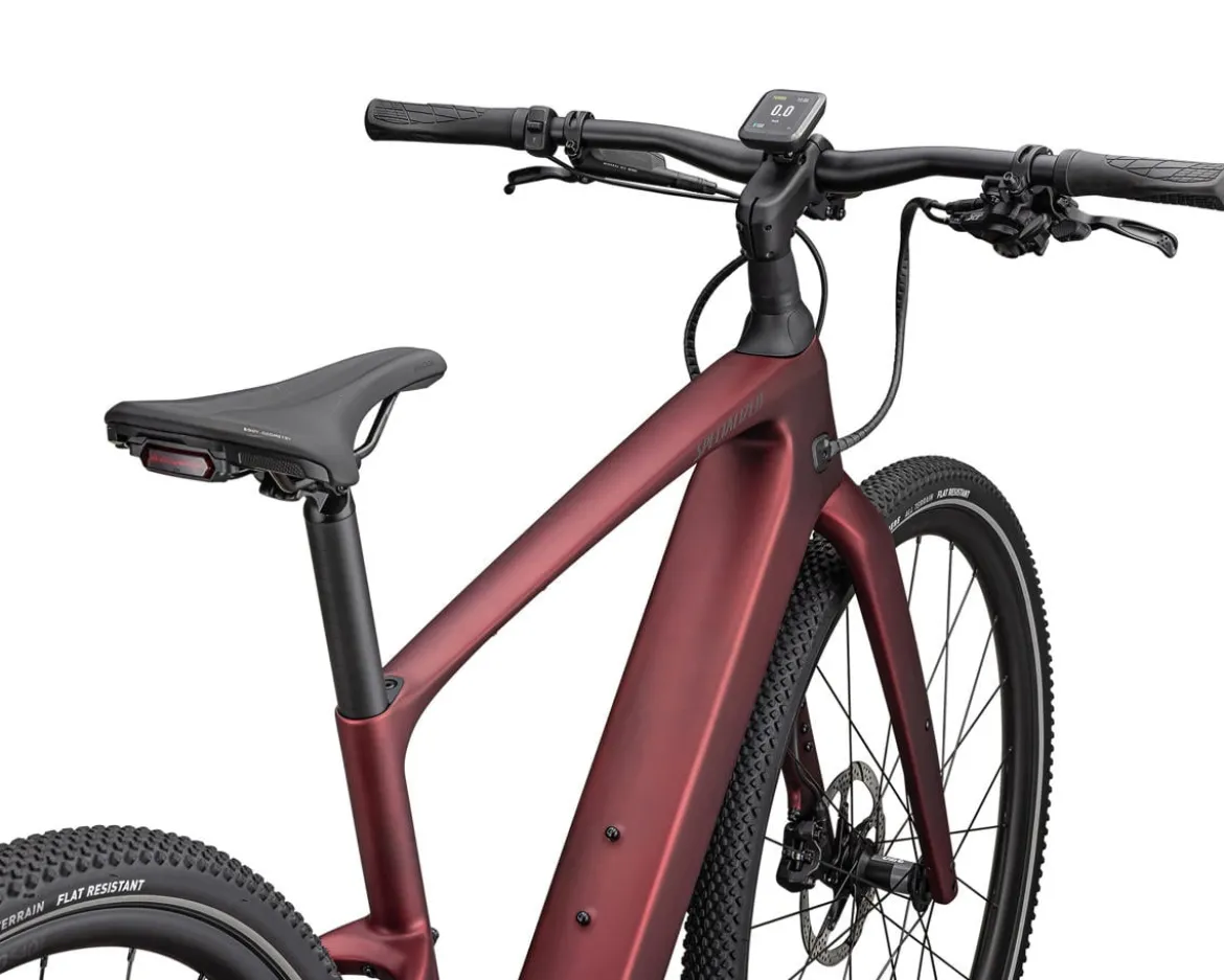 Specialized Turbo Vado SL 2 6.0 Carbon E-Bike (Satin Red Sky/Red Onyx Frost) (S)