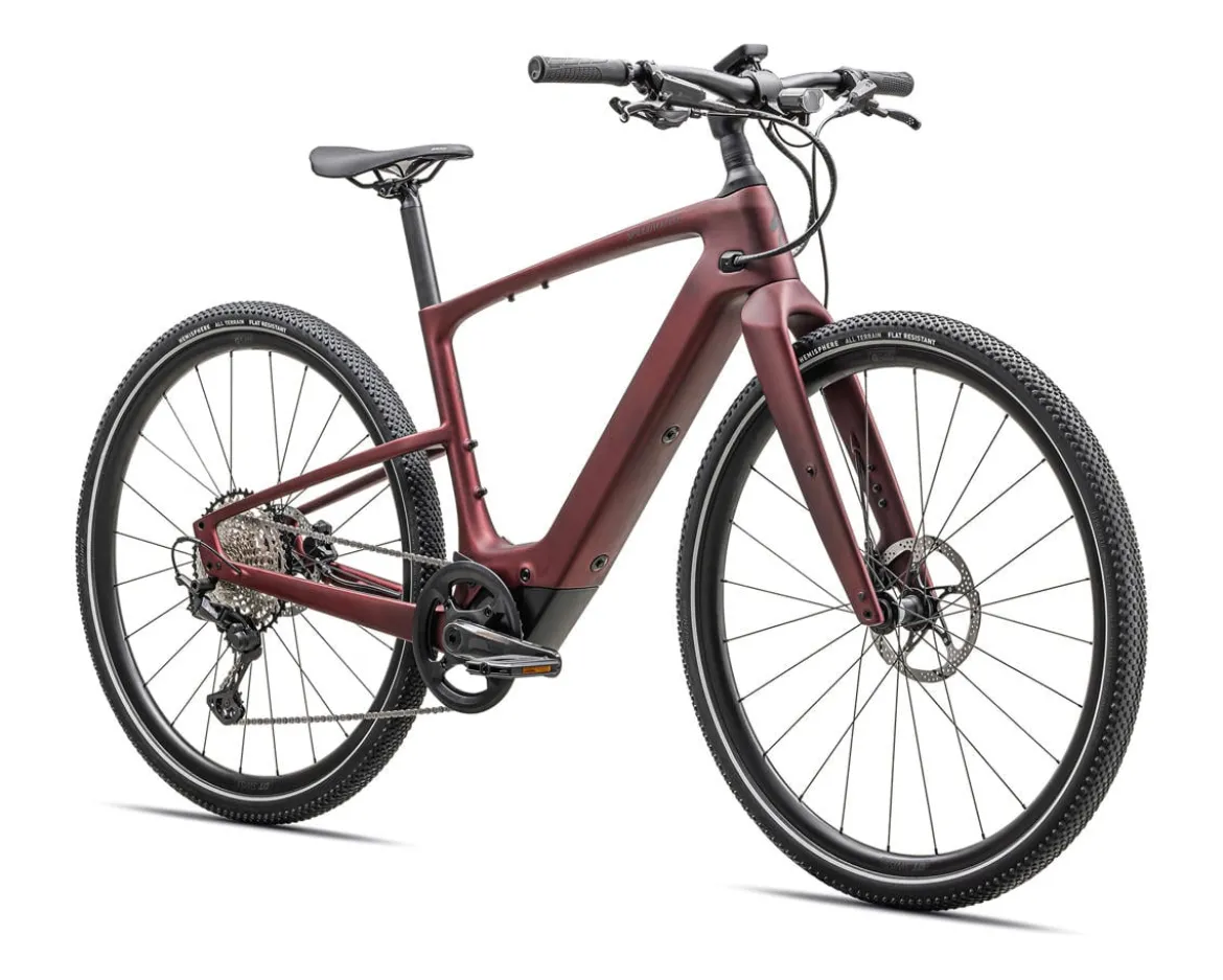 Specialized Turbo Vado SL 2 6.0 Carbon E-Bike (Satin Red Sky/Red Onyx Frost) (S)