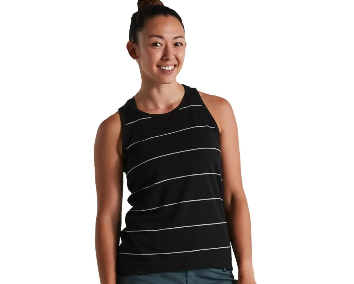 Specialized Women's Drirelease Stripe Tank (Black) (XS)