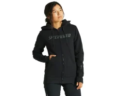 Specialized Women's Legacy Wordmark Zip-Up Hoodie (Black) (XS)