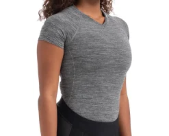 Specialized Women's Seamless Short Sleeve Base Layer (Heather Grey) (XS)