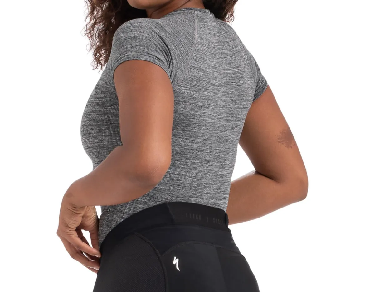 Specialized Women's Seamless Short Sleeve Base Layer (Heather Grey) (XS)