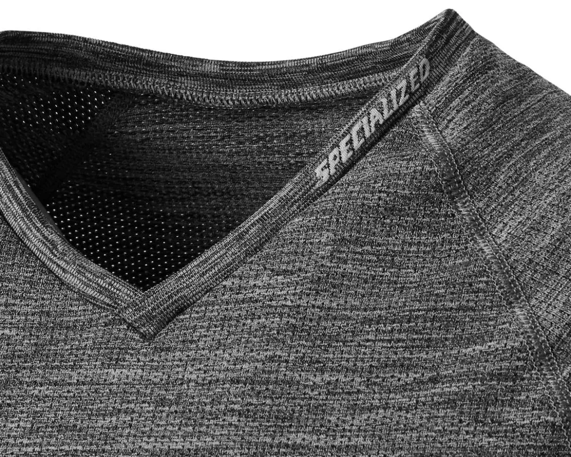 Specialized Women's Seamless Short Sleeve Base Layer (Heather Grey) (XS)