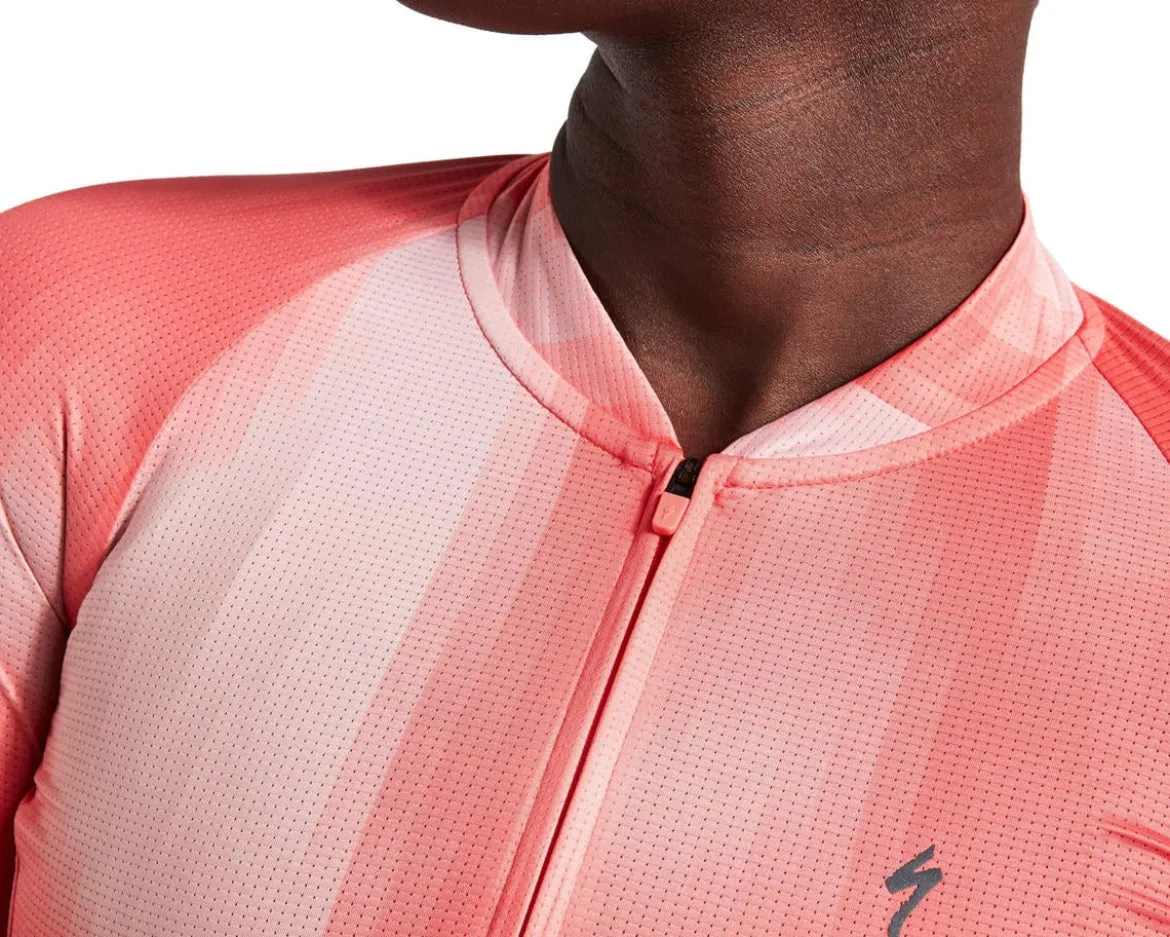 Specialized Women's SL Air Distortion Short Sleeve Jersey (Vivid Coral) (S)