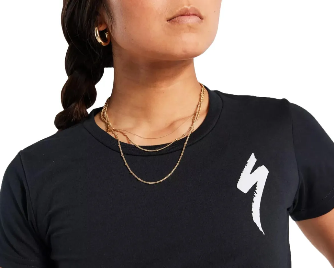 Specialized Women's S-Logo Short Sleeve T-Shirt (Black) (S)