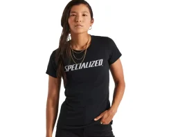Specialized Women's Wordmark Short Sleeve T-shirt (Black) (XS)