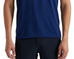 Specialized Wordmark Short Sleeve Tee (Deep Marine Blue) (S)