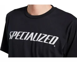 Specialized Wordmark Short Sleeve Tee (Black) (S)