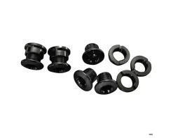 SRAM 5/6 Dual-Hex Chainring Bolt Set (Black) (12pc) (Steel)