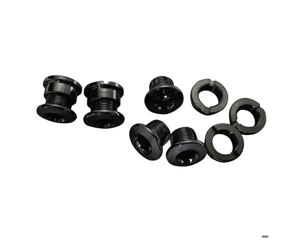 SRAM 5/6 Dual-Hex Chainring Bolt Set (Black) (12pc) (Steel)