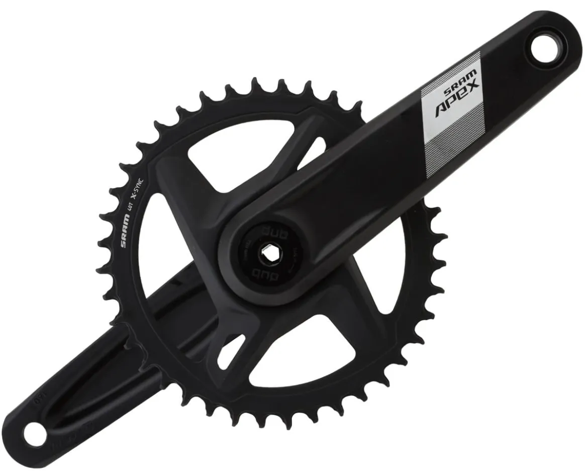 SRAM Apex 1 Wide Crankset (Black) (DUB Spindle) (160mm) (40T)